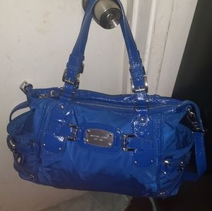 Michael Kors A-0901 Gansevoort Blue Nylon Tote